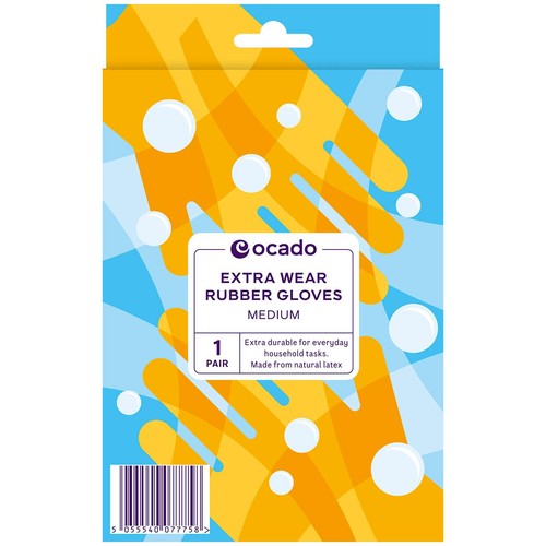 Ocado Extra Wear Household Rubber Gloves Medium