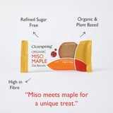 Clearspring Organic Oat Biscuits Miso Maple