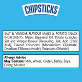Chipsticks Salt & Vinegar Multipack Crisps 6 x 17g