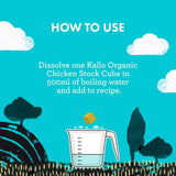 Kallo organic chicken stock cubes 8 x 11g, UK version