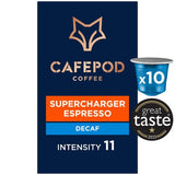 CafePod Decaf Supercharger Espresso Nespresso Compatible Coffee Pods