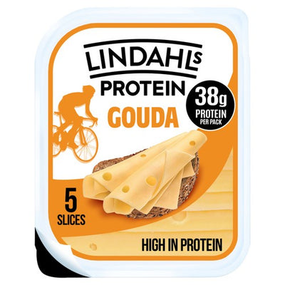 M&S Lindahls Protein Gouda Cheese Slices 125g- Buy online at McGrocer
