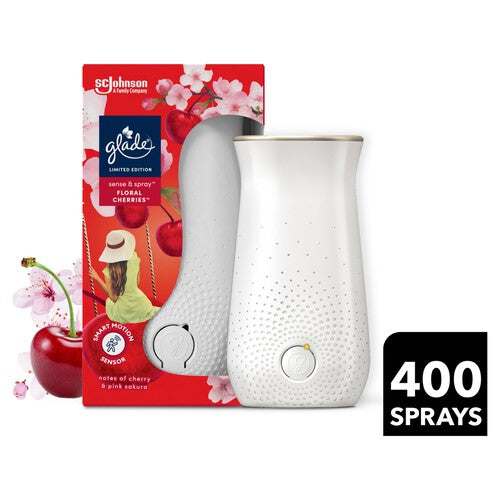 Glade Sense & Spray Holder & Refill, Floral Cherries
