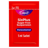 Calpol children's pain relief suspension strawberry 12 x 5ml sachets - British product