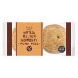 M&S M&S 2 British Melton Mowbray Ready-to-Eat Pork Pies 150g- Buy online at McGrocer