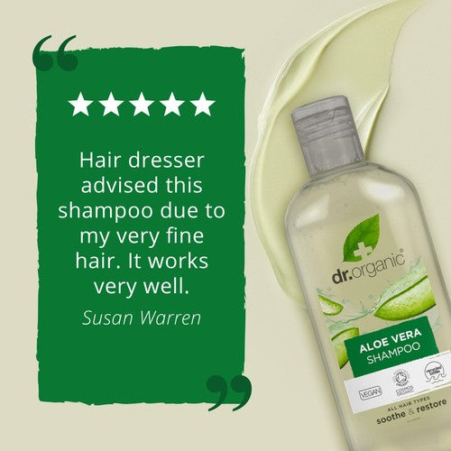 Dr Organic aloe vera shampoo - British product