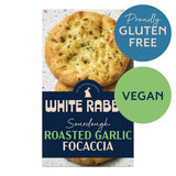 M&S White Rabbit Gluten Free Roasted Garlic Focaccia Sourdough Bread 2 x 135g- Buy online at McGrocer