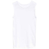M&S Collection Unisex Cotton Vests, 8-9 Y, White