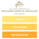 Glade Small Scented Candle, Honey & Chocolate