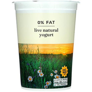 0% Fat Live Natural Yogurt with Gut-Friendly Live Cultures
