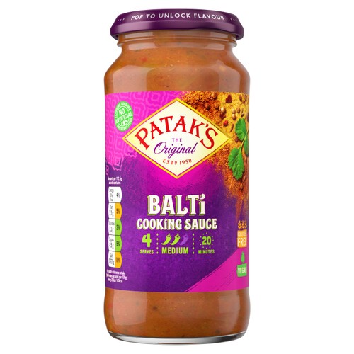 Patak's Balti curry sauce 450g, imported from the UK