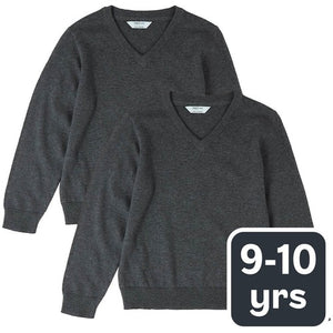 MS Unisex Pure Cotton Jumper 9-10 Years Grey