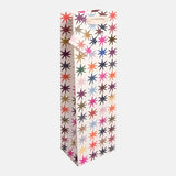 Caroline Gardner Christmas Colorful Stars Bottle Bag