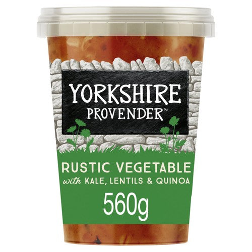 Yorkshire Provender Rustic Vegetable Broth with Lentils Kale Quinoa