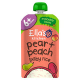 M&S Ella's Kitchen Pear and Peach Baby Rice Puree Pouch 120g- Buy online at McGrocer