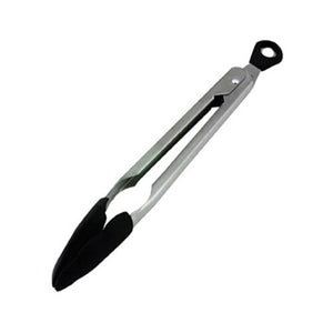 Stainless Steel Salad Tongs with Heat-Resistant Silicone Heads, 23.5 cm