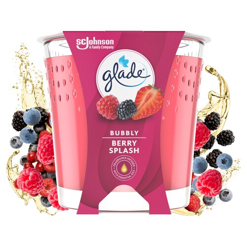 Glade Small Scented Candle, Bubbly Berry Splash