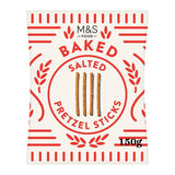 M&S M&S Baked Salted Pretzel Sticks 150g- Buy online at McGrocer