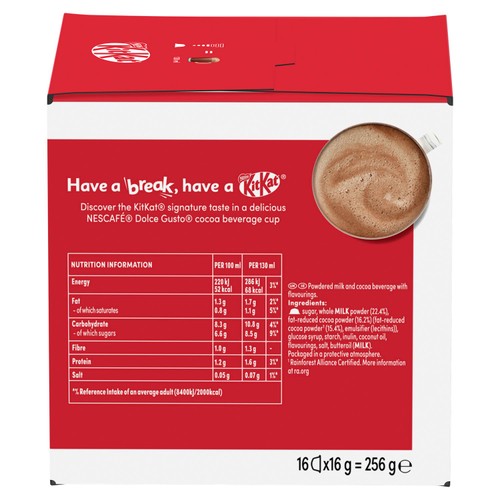 Nescafe Dolce Gusto Kit Kat 16 Coffee Pods