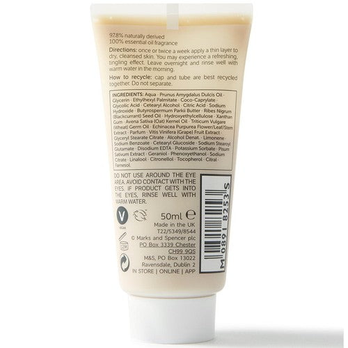M&S natural radiance resurfacing mask 50ml, imported from the UK