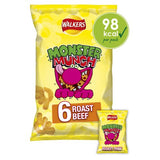 M&S Monster Munch Roast Beef Corn Snacks 6x20g- Buy online at McGrocer