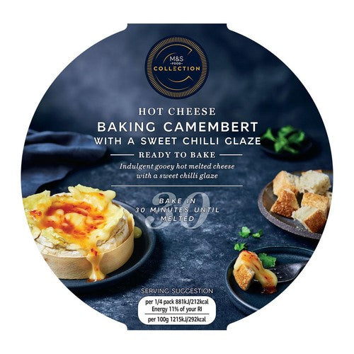 M&S Baking Camembert with Sweet Chilli Glaze 290g, imported from the UK