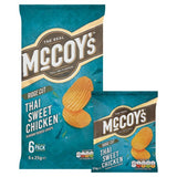 McCoy's Thai Sweet Chicken crisps 6 pack, imported from the UK
