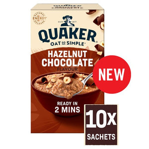 Quaker Oat So Simple Hazelnut Chocolate Porridge Cereal Sachets