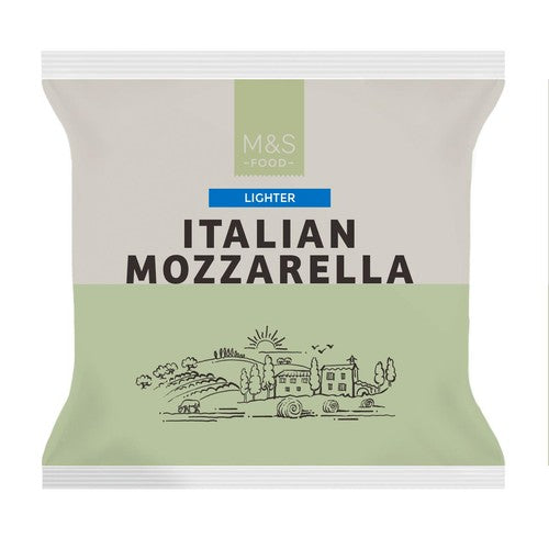 M&S Italian lighter mozzarella cheese 125g, imported from the UK