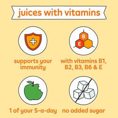 Innocent Plus Citrus Shield Orange Carrot Juice with Vitamins