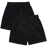 MS Unisex Pure Cotton Shorts 3-4 Years Black