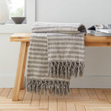 Catherine Lansfield Stripe Chenille Grey