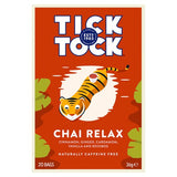Tick Tock Chai Relax herbal tea bags 20 count (British brand)