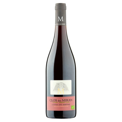 Clos des Miran Organic Cotes du Rhone red wine 75cl - British product