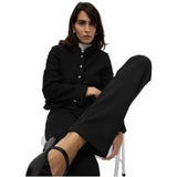 M&S Womens Cotton Rich Joggers, 10, Black