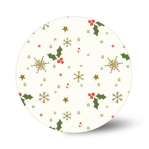 Festive Printed Round Christmas Cake Board 12 Inch