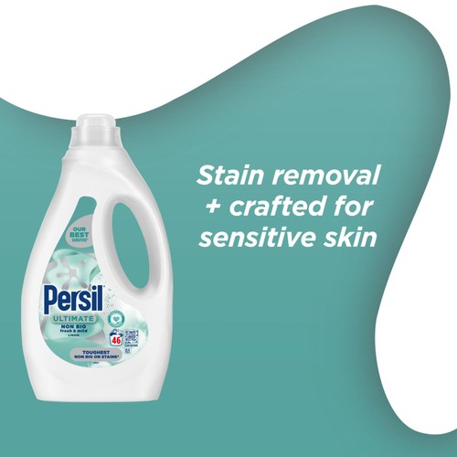 Persil Ultimate Fresh and Mild Non Bio Laundry Washing Detergent 46 Washes