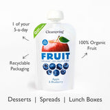 Clearspring Organic FRUIT Puree - Apple & Blueberry