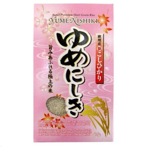 Yumenishiki short grain rice 1kg (British brand)