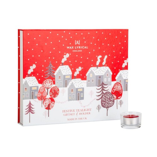 Festive Tealight Giftset & Holder