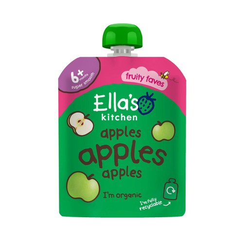 Organic Apple Puree Baby Food Pouch for 4+ Months