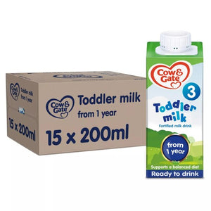 Liquid Toddler Milk Formula Ready to Feed for Ages 1-3 Years, 200ml Multipack