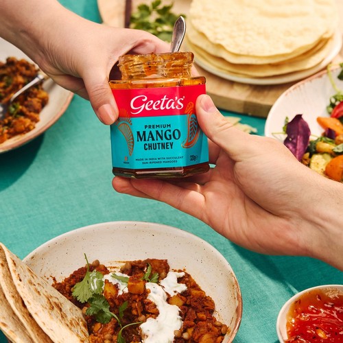 Geeta's premium mango chutney 320g, UK version