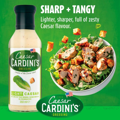 Cardini's light Caesar dressing bottle 350ml, UK version