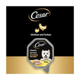 Cesar Classic Terrine Dog Food Tray Chicken Turkey in Loaf