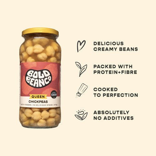 Bold Bean Co Queen Chickpeas 570g - British product