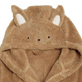 M&S Pure Cotton Towelling Hooded Robe, 18-36 Months, Camel