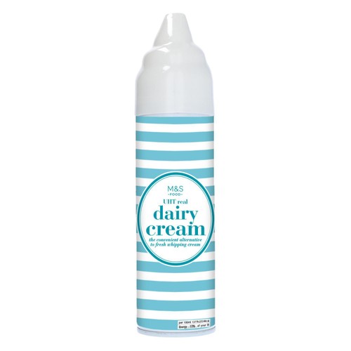 M&S UHT Dairy Cream 250ml, imported from the UK