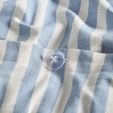 M&S Cotton Gingham Bedding Set, King Size Blue