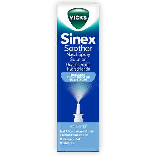 Vicks Sinex Soother Nasal Spray 15ml (British brand)